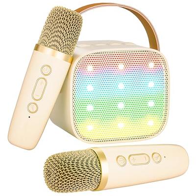 YLL Kids Karaoke Machine, Portable Bluetooth Speaker with Wireless  Microphone for Kids, Music Toys Gifts for Girls 4, 5, 6, 7, 8, 9, 10 +Year  Old