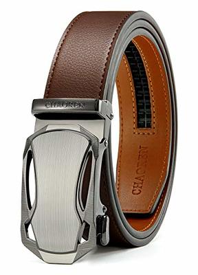 Reversible Belt for Men, CHAOREN Leather Jeans Belt 1 3/8 Black & Brown,  Adjustable Trim to Fit