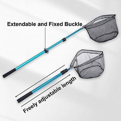 Fish Landing Net Portable Triangle Fish Nets With Telescoping Pole