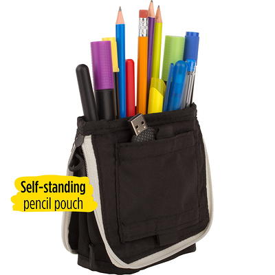 Five Star Stand N Store Pencil Pouch Black/Gray (500112A-WMT) - Yahoo  Shopping