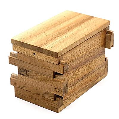 Secret Puzzle Box Brain Teaser Games Wooden Gift Hidden Diamond