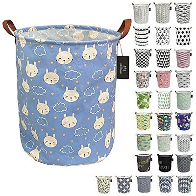 Collapsible Laundry Basket - GodenMoninG 62.8L Large Sized Round Waterproof  Storage Bin with Handles,Home Decor,Toy Organizer,Children Nursery Hamper.  (Sky Blue Rabbit) - Yahoo Shopping