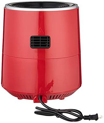 GoWISE USA 7-Quart Electric Air Fryer with Dehydrator, Red/Silver
