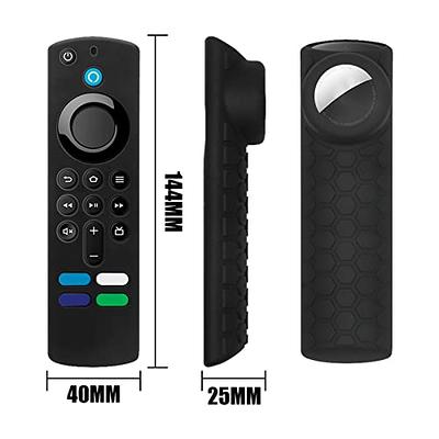 [2 Pack] Pinowu Firestick Remote Cover Case Compatible with Firestick 4K  Max Alexa Voice Remote 3rd Gen, Anti Slip Shockproof Silicone Sleeve with