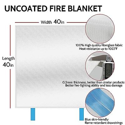 Fire Blanket Emergency for Home Kitchen - KANHIRO Prepared Fiberglass Fire  Suppr