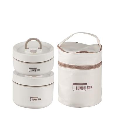 Stainless Steel Vacuum Thermal Lunch Box Insulated Lunch Bag Food