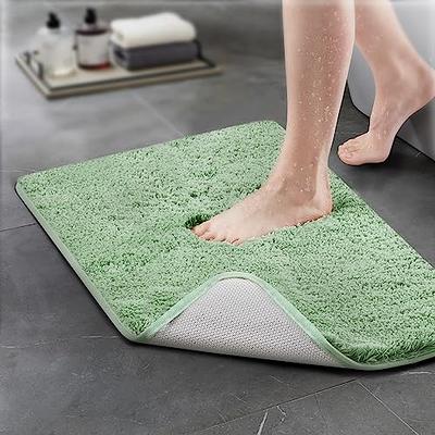 Arotive Microfiber Bathroom Rugs, Shaggy Soft and Absorbent Bath Rug,  Non-Slip, Thick Plush Bathroom Mat, Machine Washable Dry Bath Mats for  Bathroom