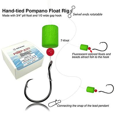 Pompano Rigs Making Kit Saltwater Surf Fishing Rig Accessories Bottom Rig  Parts Pompano Foam Floats Circle Hooks Fishing Beads Swivels Duo Lock Snaps  : : Sports & Outdoors