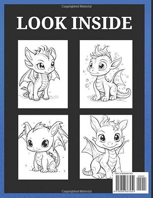 Baby Dragons Coloring Book: Cute designs for Kids and Adults to