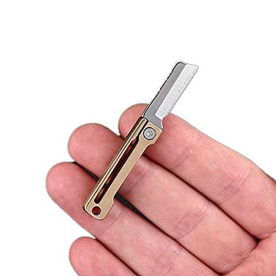  BARRYSAIL Mini Keychain Knife, 2pcs Small Folding Pocket Knives  with Liner Lock, 1.6 Inch Blade, Perfect Edc Tool for Women Teens (Silver)  : Tools & Home Improvement