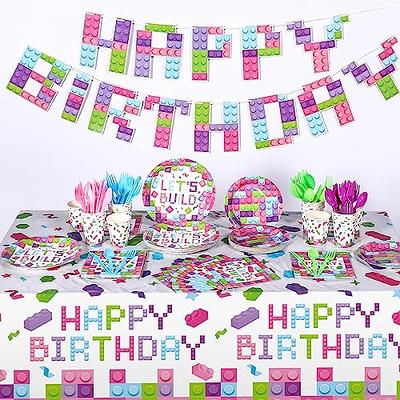 Word Party Party Supplies for Kids' Birthday, Word Party Decorations  Included Plates, Forks, Tablecover, Napkins for Kids Party Supplies  Birthday