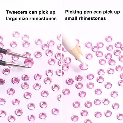 Glue for Hot Pink and Purple Rhinestones for Crafts Clothes Nails Clothing Fabric Shoes Tumblers, Flatback Pink Purple AB Rhinestones Kit Bedazzle