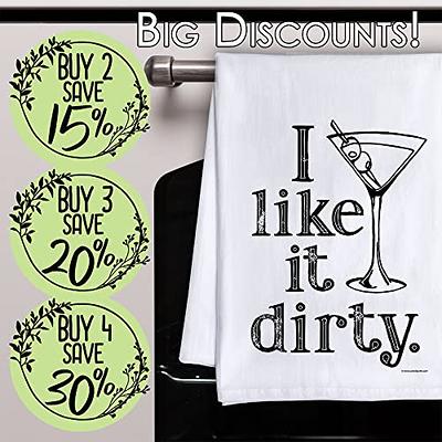 Lavley Funny Kitchen Towels with Sayings - Colorful Kitchen Decor Novelty  Gift (All About My Bread)