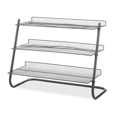 Whitmor 3-Tier Mesh Shelf Storage Rack, Grey - Yahoo Shopping