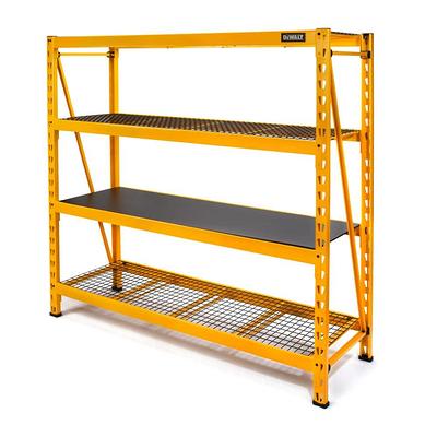 DEWALT Steel Heavy Duty 3-Tier Utility Shelving Unit (50-in W x 18-in D x  48-in H), Yellow in the Freestanding Shelving Units department at