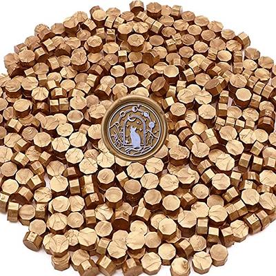 Antique Gold Sealing Wax Beads, 180 Count