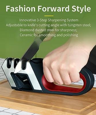 4 in 1 Adjustable Knife Sharpener Kitchen Blade & Scissors Sharpener -  Handheld - Yahoo Shopping