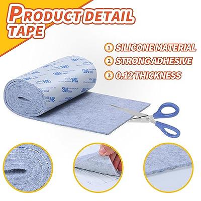 Self-Stick Heavy Duty Felt Strip Roll for Hard Surfaces (1/2 inch