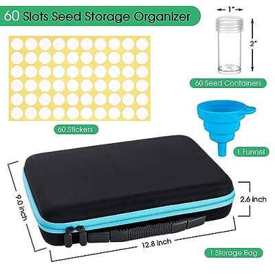 120 Grids Seed Storage Box, Plastic Seed Organizer with Label Stickers,  Seed Storage Container (Seeds Not Included) for Gardening Plant Vegetable  Seed, Flower Seed, Tomato Seed, Diamond Painting - Yahoo Shopping