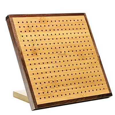 Wood Crochet Blocking Board Kit Stainless Steel Rod Pins Granny