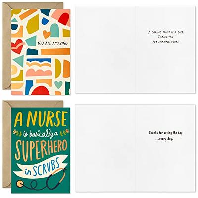 T MARIE 24 Funny Notecards and Envelopes Set - Blank Thinking of You Note  Cards for Kids