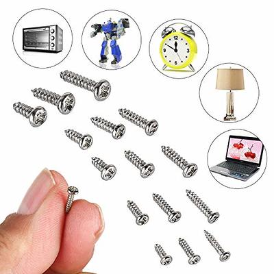 HanTof 750pcs Silver Tiny Screws for Electronics, M1, M1.2, M1.4, M1.5, M1.7  Very Small Phillips Pan Head Self Tapping Screws, Micro Wood Screws, Mini  Electronic Screws Assortment Kit-Carbon Steel - Yahoo Shopping