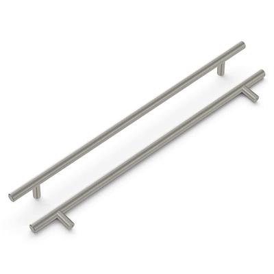 European Style 3 in. (76 mm) Center-to-Center Satin Nickel Bar Cabinet Pull  (15-Pack)
