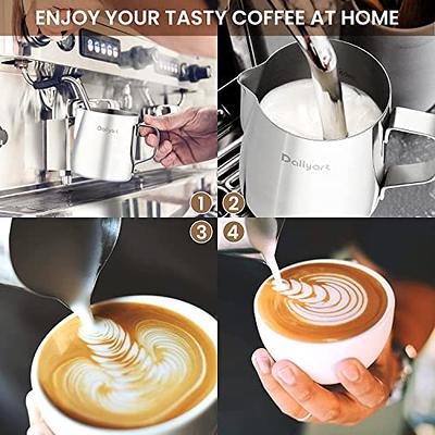 Stainless Steel Milk Frothing Pitcher Espresso Steaming Coffee Barista  Latte Frother Cup Cappuccino Milk Jug Cream Froth Pitcher