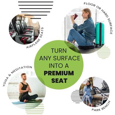 Luxury Comfort Enhanced Seat Cushion - Non-Slip Orthopedic Memory