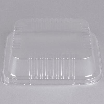 Durable Packaging 9 Square Foil Cake Pan and Lid - 25/Pack