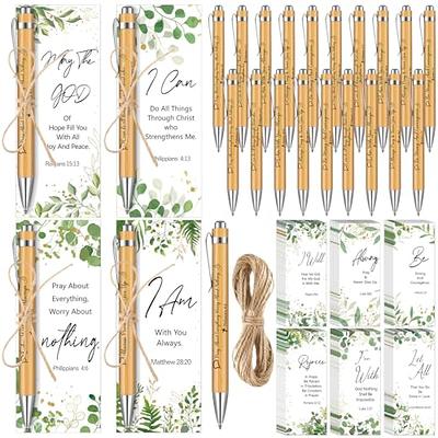 Dispowreath 100 Pcs Biblical Christian Pens Gifts Includes 50 Prayer Cards  with 50 Bible Verse Pens with Hemps Set Scripture Cards and Bamboo  Christian Pen Kit for Colleague Office Team School Church - Yahoo Shopping