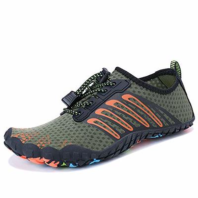  Racqua Mens Womens Water Shoes Quick Dry Barefoot Lightweight  Shoes Fishing Swim Pool Beach Aqua Shoes Surfing Diving Hiking Sport Shoes  Black 5.5 Women/4.5 Men