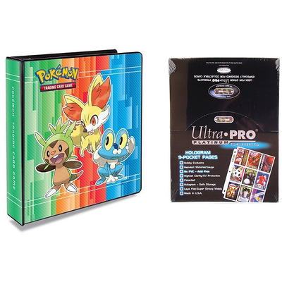 Ultra Pro Pokémon Eevee 2 3-Ring Binder Card Album with 100 Ultra Pro  Platinum 9-Pocket Sheets