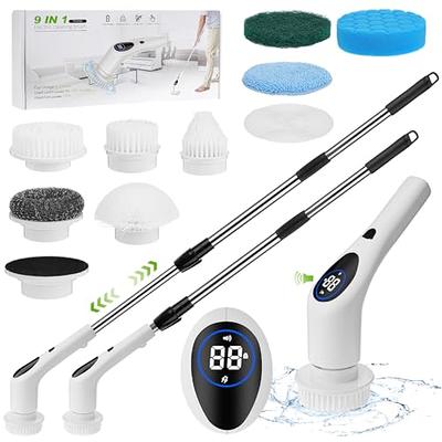 1000RPM Electric Spin Scrubber, 20V Cordless Cleaning Brush with Adjustable  Extension Arm, 4 Replaceable Cleaning Heads, Hook and Gloves, 1 Hour Fast  Charge, Waterproof - for Bathroom/Tub/Tile/Floor - Yahoo Shopping