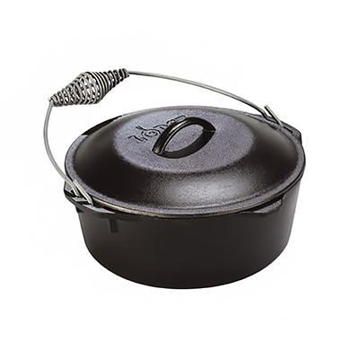 Lodge Enameled cast Iron Dutch Oven, 7.5 Qt, Poppy