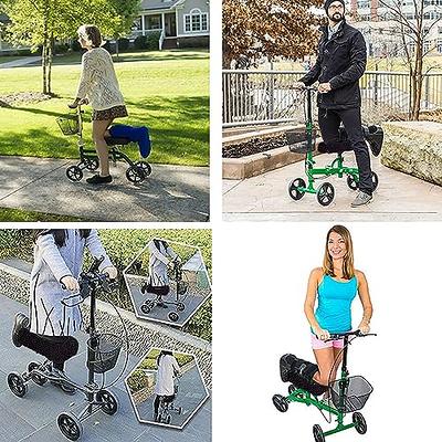 ISSYAUTO Knee Scooter Pad Cover, 3 Memory Foam Knee Walker Cushion with  Removable Cover, Washable Thick Knee Scooter Cover Helps Comfort Your Knee