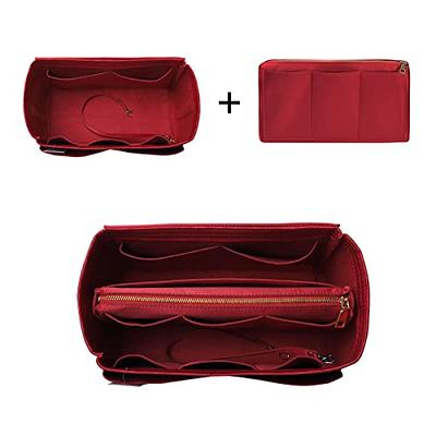 Silky Purse Organizer Insert for Handbags with Zipper, Silky