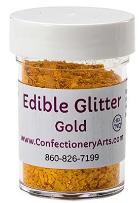 Edible Gold Glitter Flakes/non Metallic Gold Edible Flakes 1 Oz