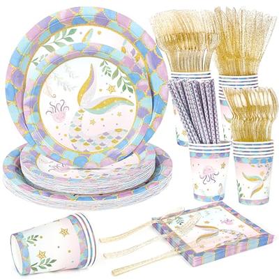 Stitch Party Supplies Plates GP27 With Napkins, Tablecover