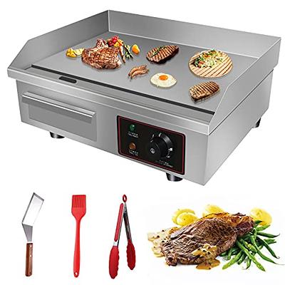 Aliyaduo 110V 3000W 22 Commercial Electric Countertop Griddle Flat Top  Grill Hot Plate BBQ,Adjustable Thermostatic Control,Stainless Steel  Restaurant Grill for Kitchen - Yahoo Shopping