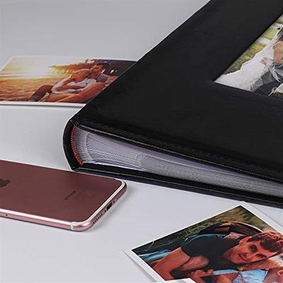  Artmag Photo Picutre Album 4x6 500 Photos, Extra Large Capacity  Leather Cover Wedding Family Photo Albums Holds 500 Horizontal and Vertical  4x6 Photos with Black Pages (Green) : Home & Kitchen