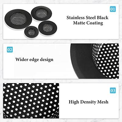 Drain Hair Catcher, 4 Pack, Shower Drain Cover for Bathtub, Kitchen Sink  Strainer, Stainless Steel Bathroom Sink, Different Sizes from 2.1 to 4.5