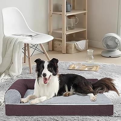 Dog Beds for Small Dogs,Large,Medium,High Elastic Memory Foam Dog Bed  Available All Year Round,Dog Crate Mat with Waterproof Removable Machine