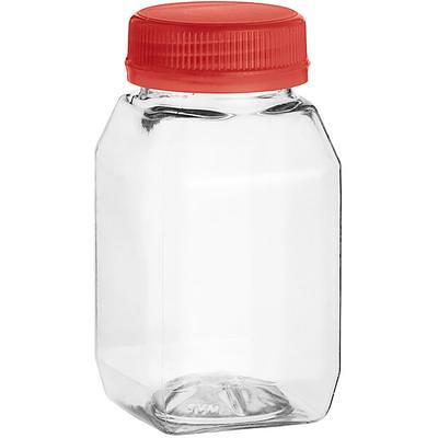 12 oz. Round Clear PET Juice Bottle - 210/Bag