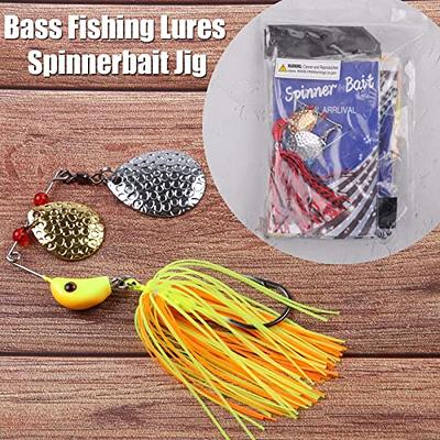Bass Fishing Lure Spinner Bait Fishing Lure Metal Lures Jig Fishing Lures  Multicolor Buzzbait Swimbaits For