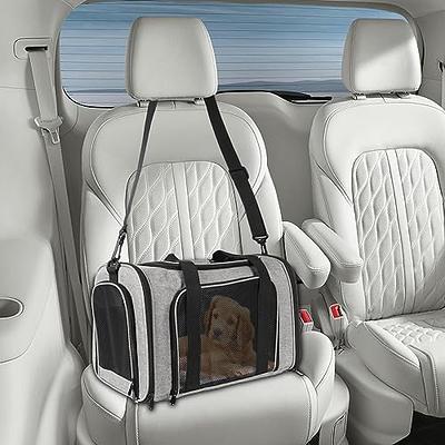 PetAmi Airline Approved Pet Carrier for Cat, Soft Sided Dog Carrier for  Small Dog, Cat Travel Supplies Accessories Indoor Cats, Ventilated Pet  Carrying Bag Medium Kitten Puppy, Large Heather White Red 