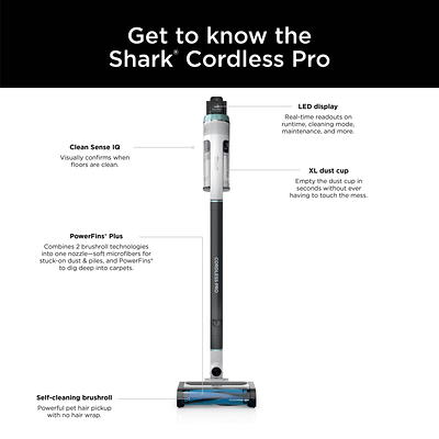 Shark Cordless Detect Pro Auto-Empty System with QuadClean Multi Surface Brushroll Vacuum | IW3511