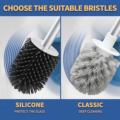 2-pack OXO Toilet Brush and Canister Set, Two Replacement Brush Heads  Included