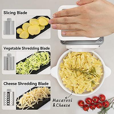 KEOUKE Upgraded Rotary Cheese Grater with Handle, Heavy Duty Storm