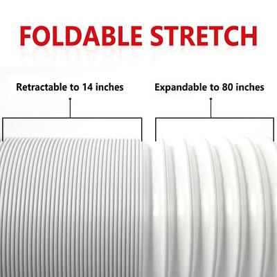 YOUHO Portable Air Conditioner Exhaust Hose - 5.9 Inch Diameter - 80 Long  - Universal Flexible Anti-Clockwise Room Airconditioner AC Vent Replacement